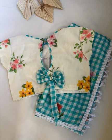 Mal cotton saree with digital print