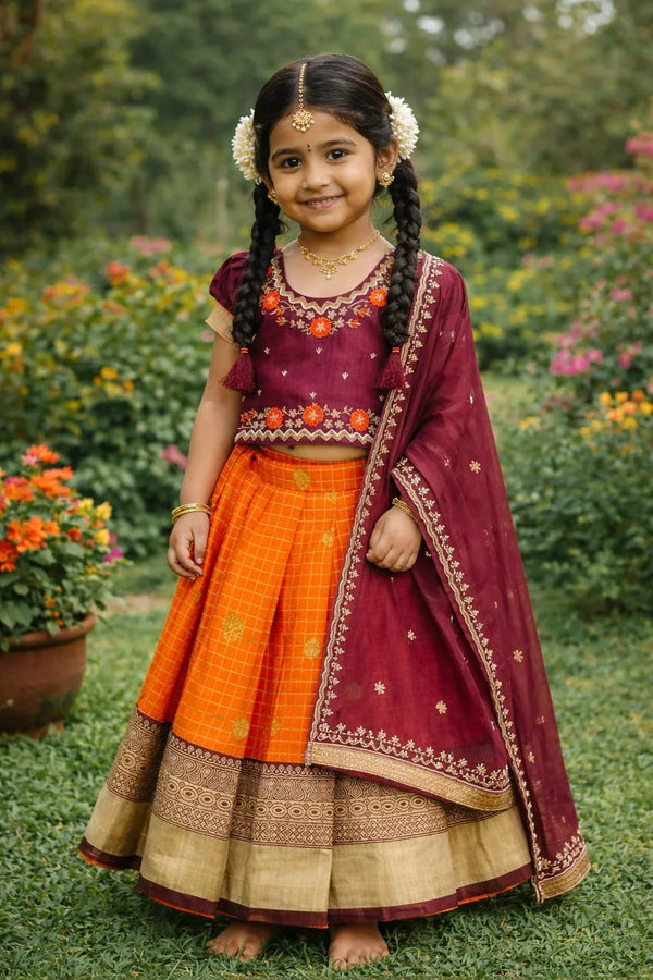 Tullsi Kids Half-Saree
