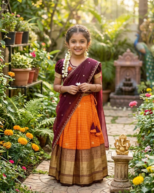 Tullsi Kids Half-Saree