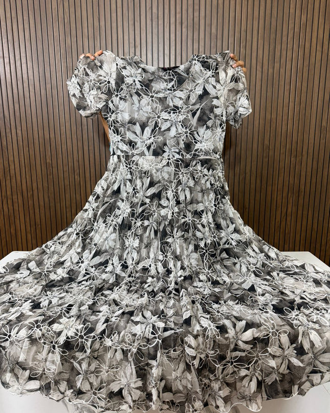 Georgette long Anarkali