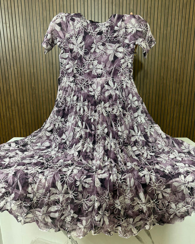 Georgette long Anarkali