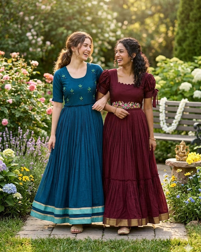 Maggam Work Summer Midi Collection