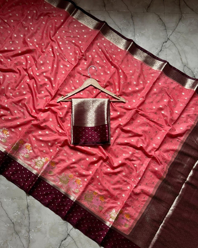 BANARASI SEMI KATAN SilK DYED SAREES