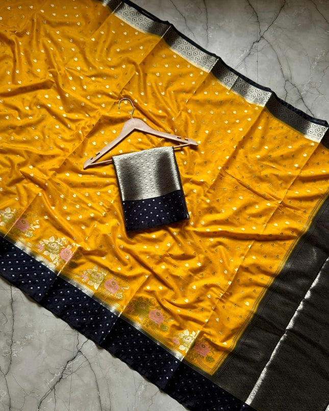 BANARASI SEMI KATAN SilK DYED SAREES