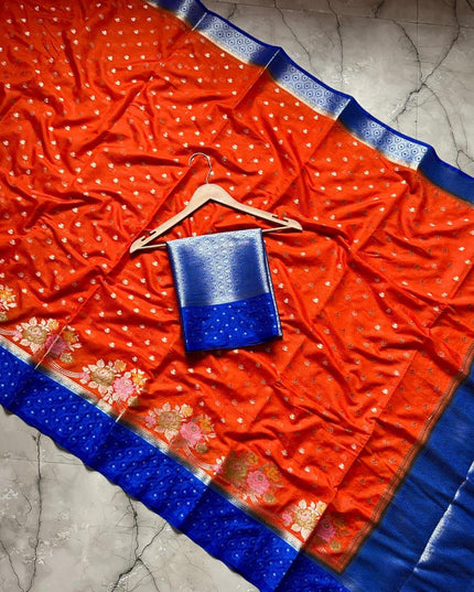 BANARASI SEMI KATAN SilK DYED SAREES