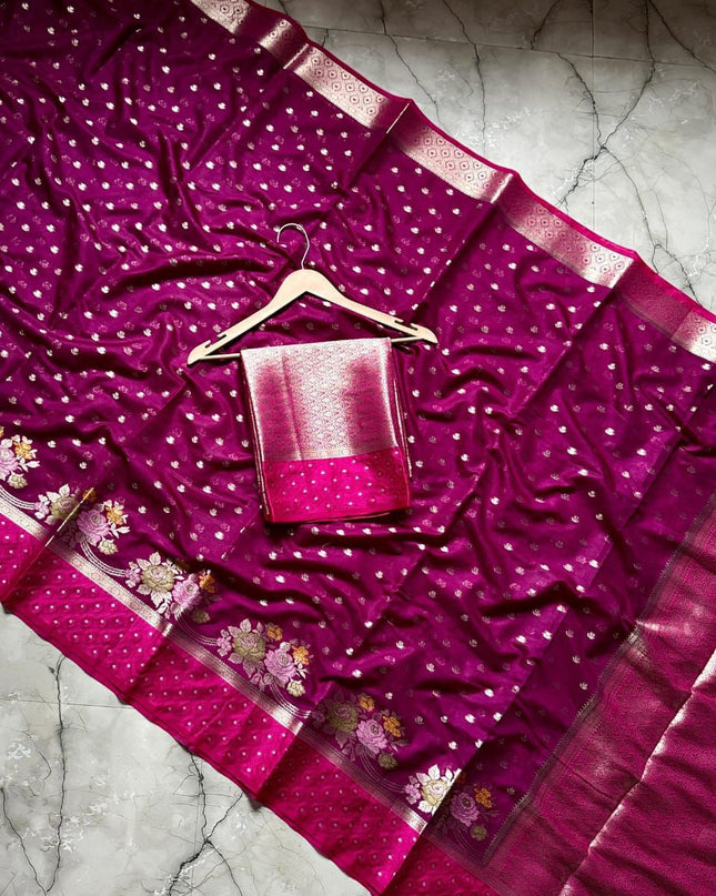 BANARASI SEMI KATAN SilK DYED SAREES