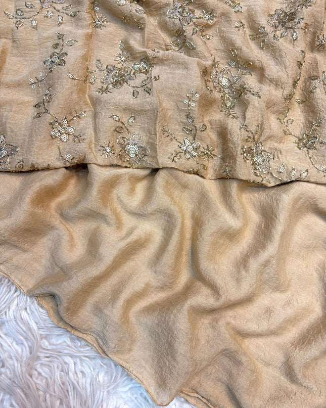 spacesilk saree with work blouse