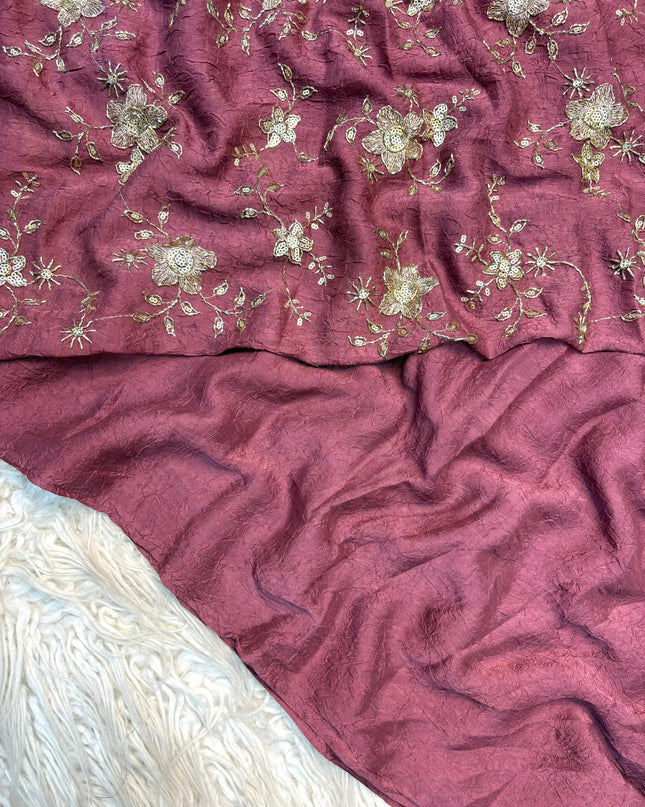 spacesilk saree with work blouse