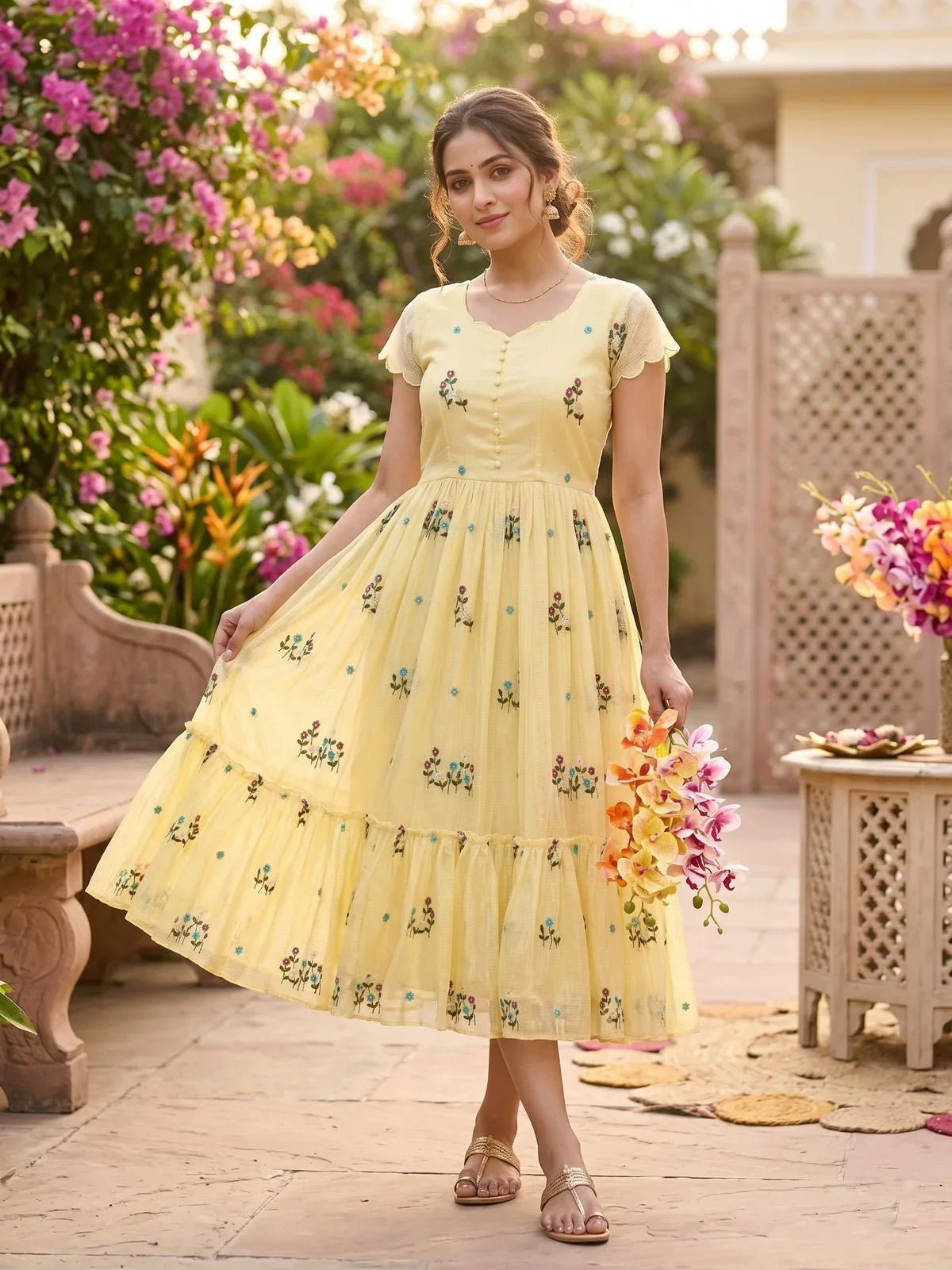 Summer Special Kota Checks Gown
