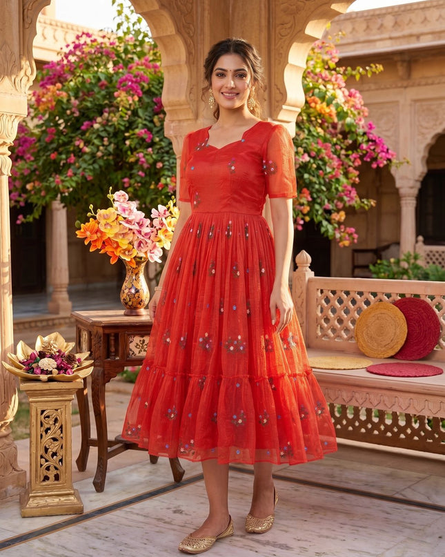 Summer Special Kota Checks Gown