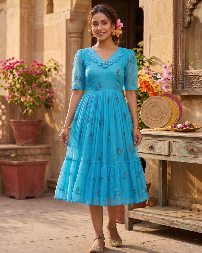 Summer Special Kota Checks Gown