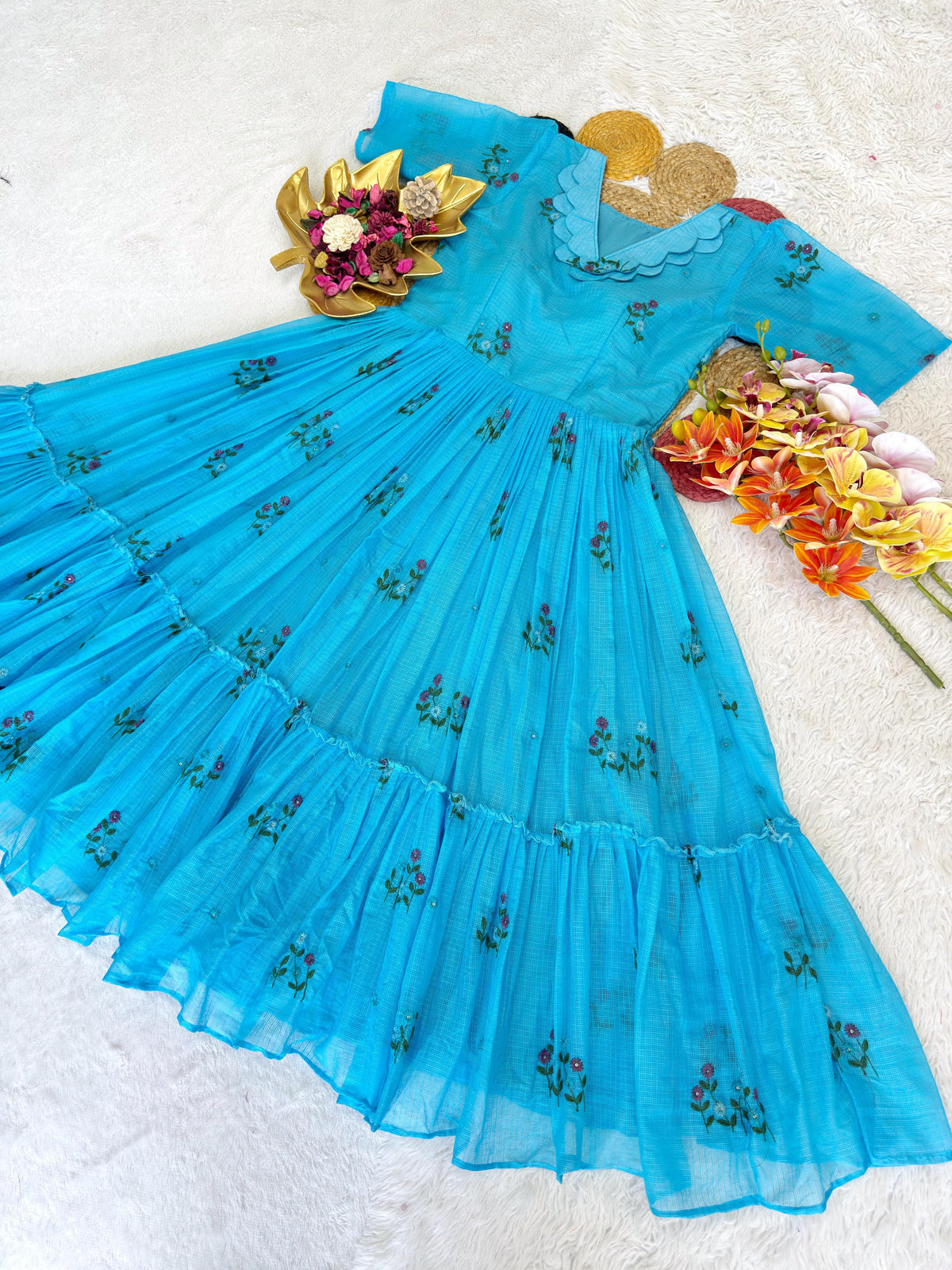 Summer Special Kota Checks Gown
