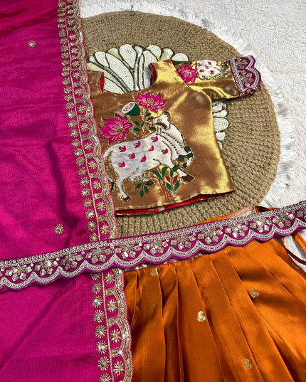 Maggam Work Paithani Lenga Voni