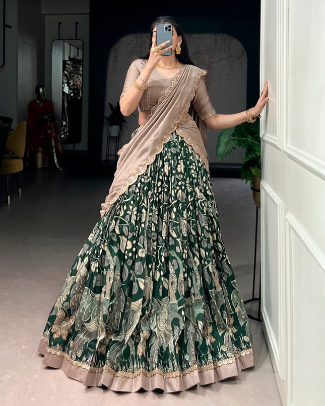 kalamkari lehenga