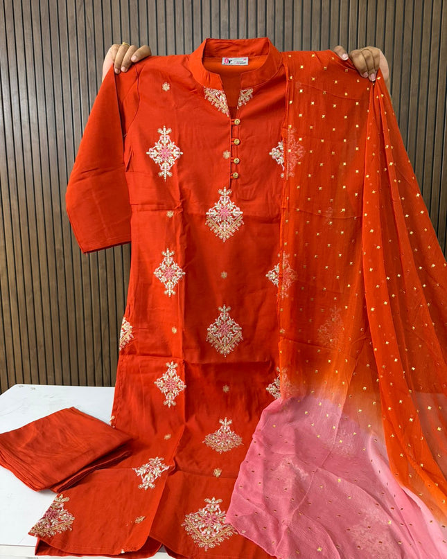 Chinese collar 3 piece sets