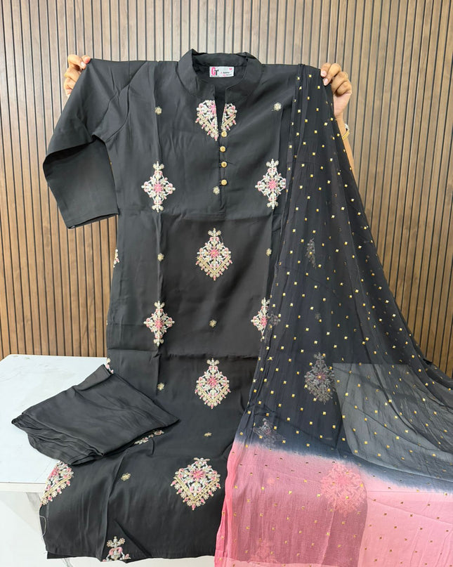 Chinese collar 3 piece sets
