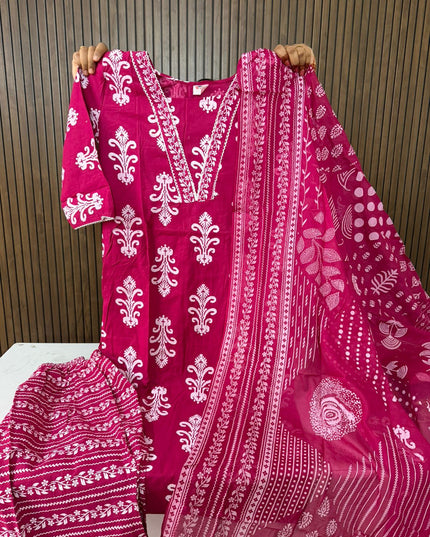 Daily Wear Cotton 3 Piece Sets