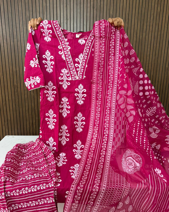 Daily Wear Cotton 3 Piece Sets