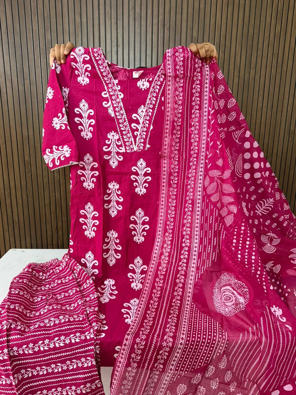 Daily Wear Cotton 3 Piece Sets