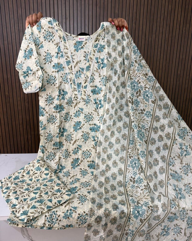 Daily Wear Cotton 3 Piece Sets