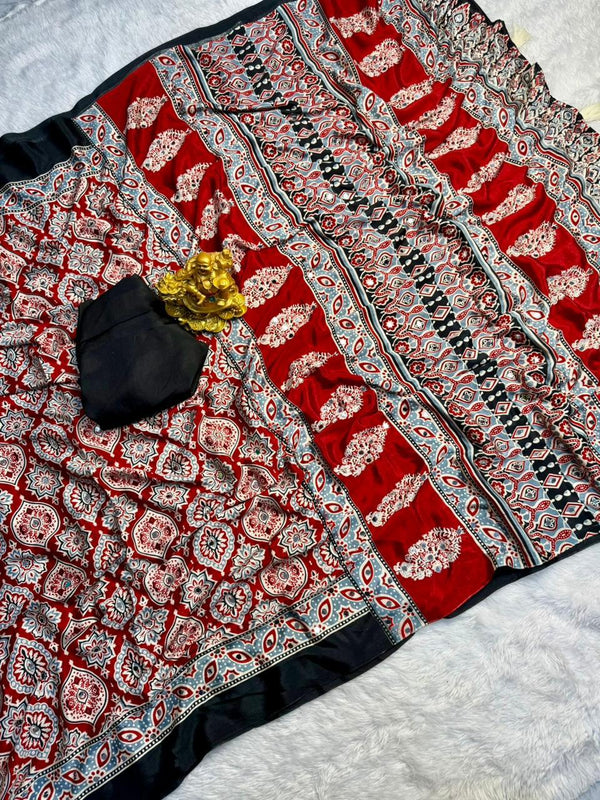 Ajrakh Sarees