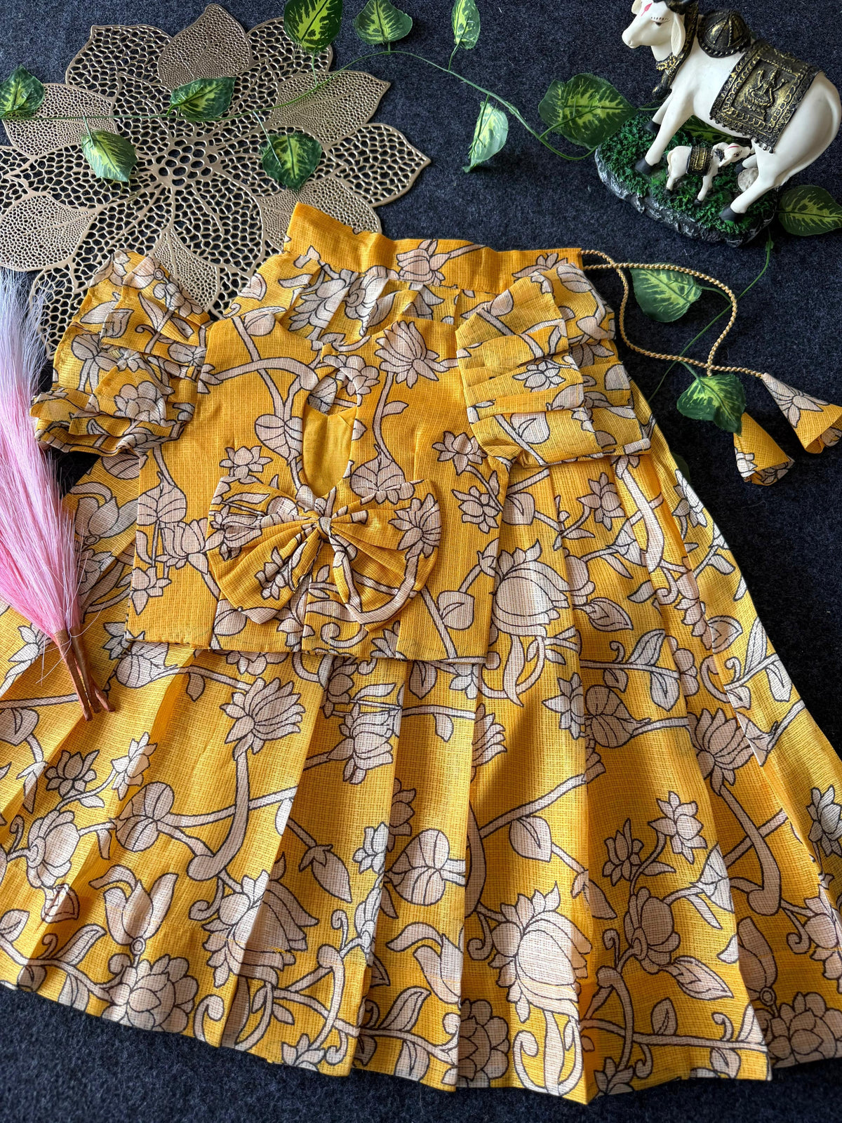 Kids Kota Kalamkari Croptop