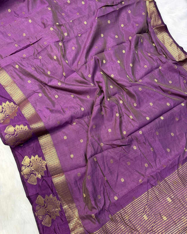 soft tusser saree
