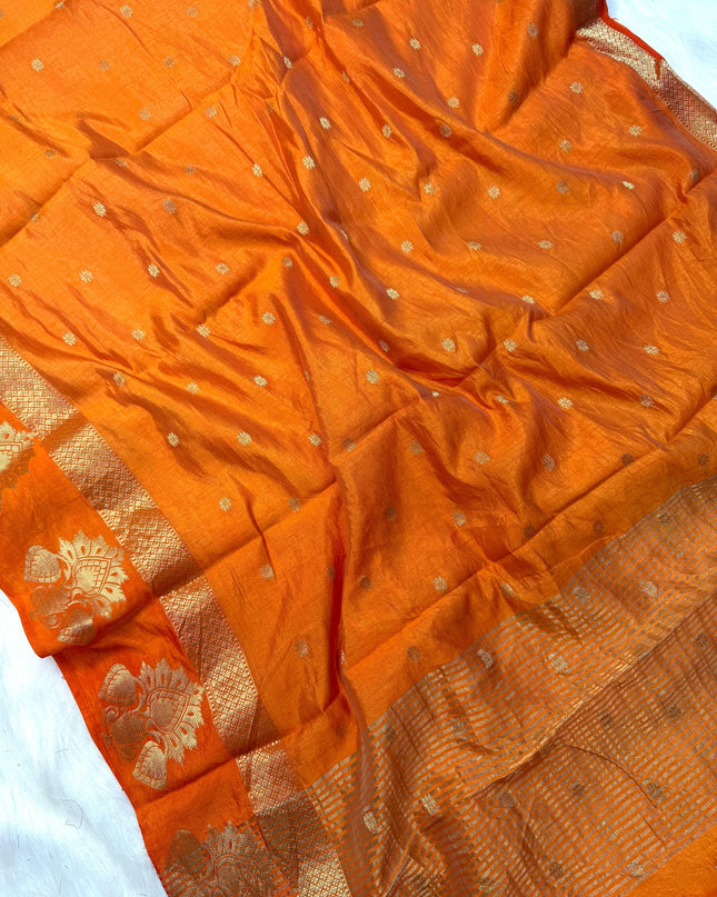 soft tusser saree