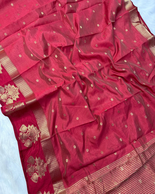 soft tusser saree