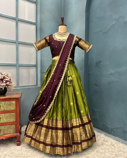 Kanjivaram silk Lehanga