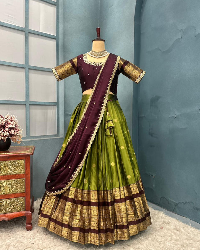 Kanjivaram silk Lehanga