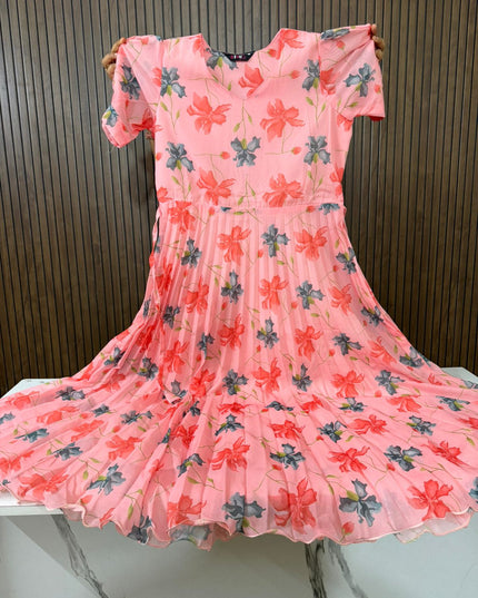 Imported Shimmer Georgette Frocks