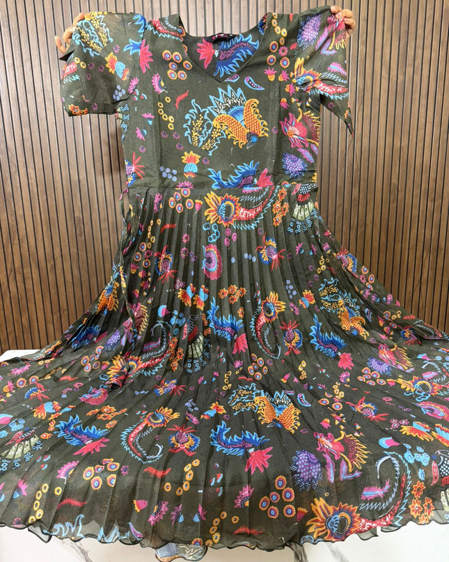 Imported Shimmer Georgette Frocks