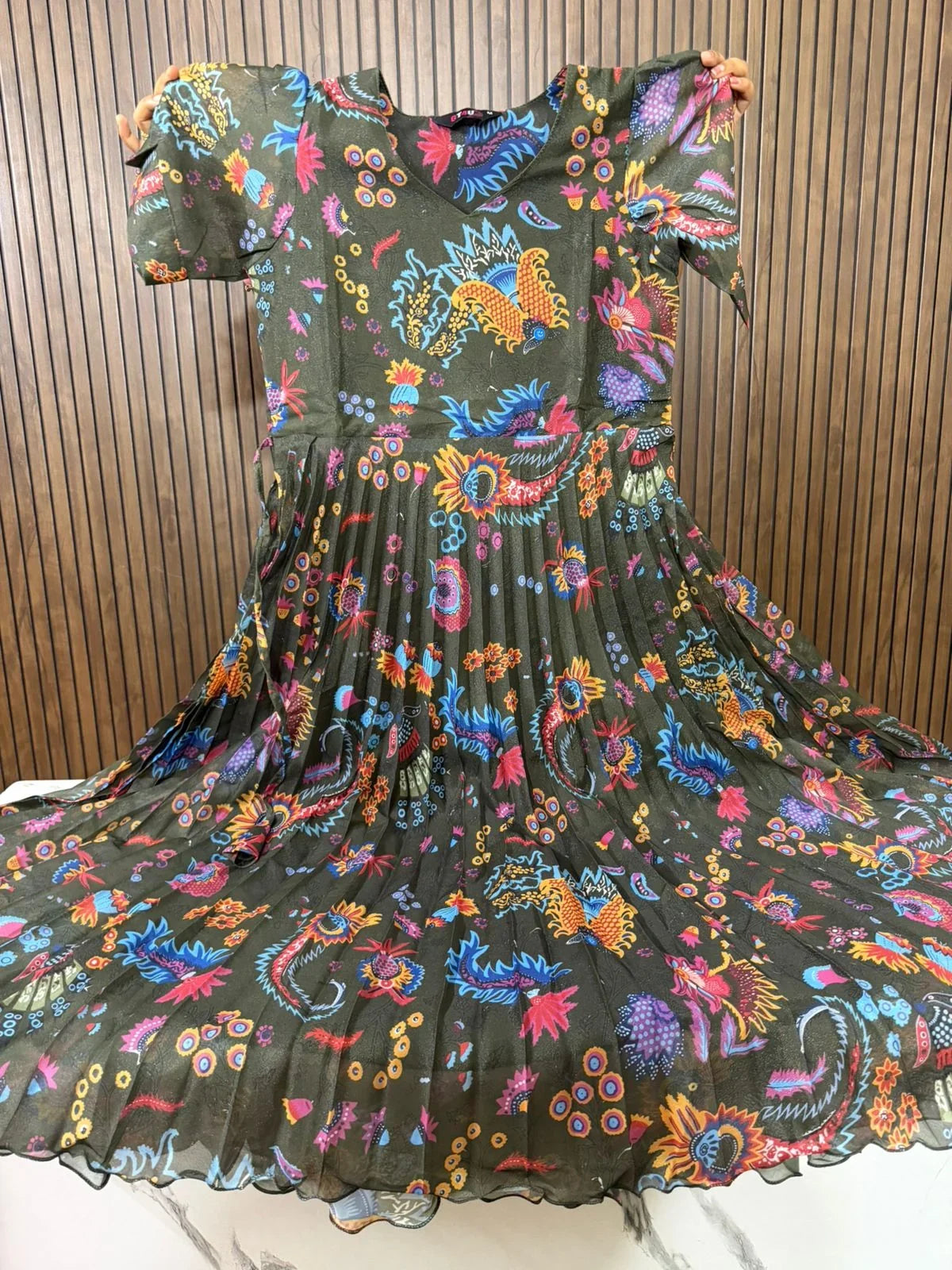 Imported Shimmer Georgette Frocks
