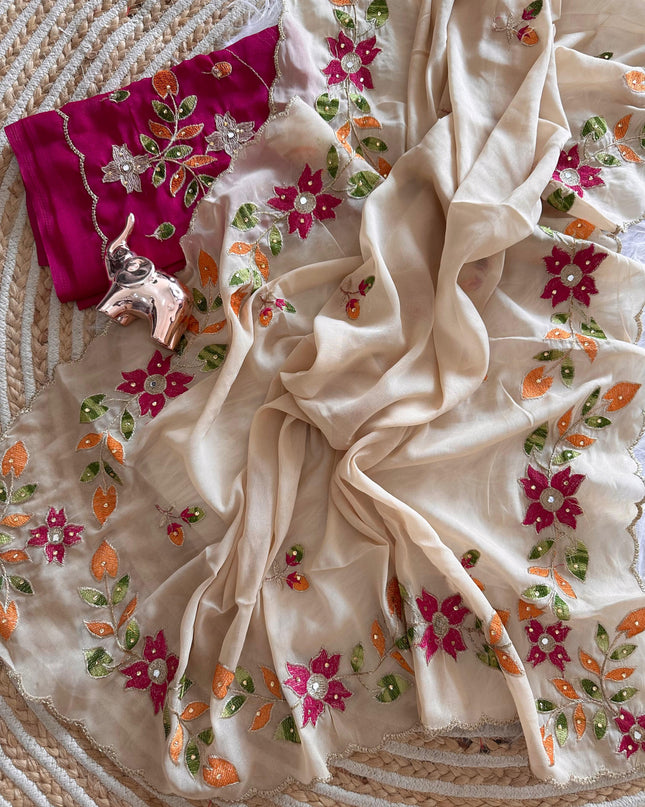 SHINING GEORGETTE SAREE