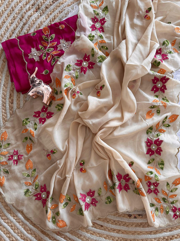 Shining Georgette Saree