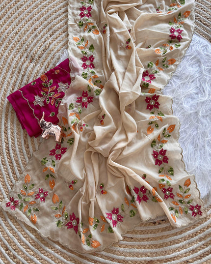 SHINING GEORGETTE SAREE