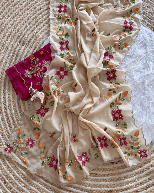 SHINING GEORGETTE SAREE