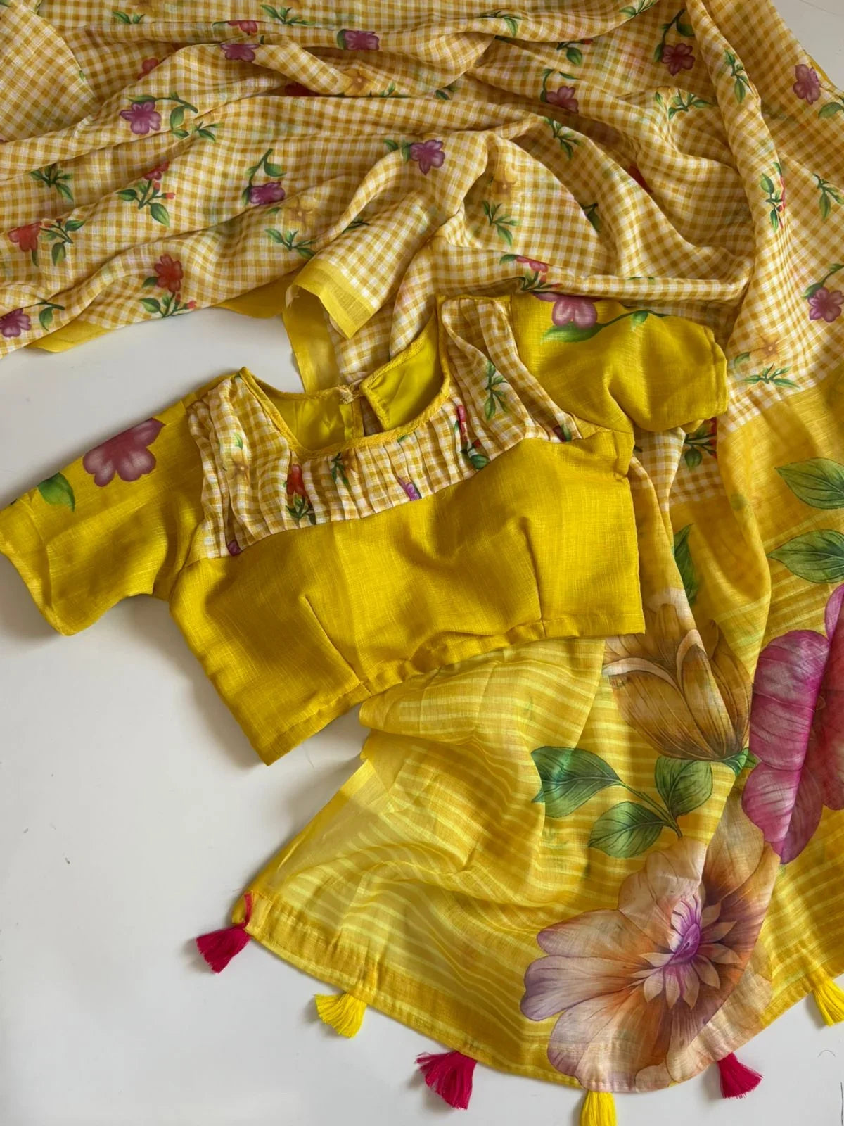 Mal Cotton Saree with Digital Print