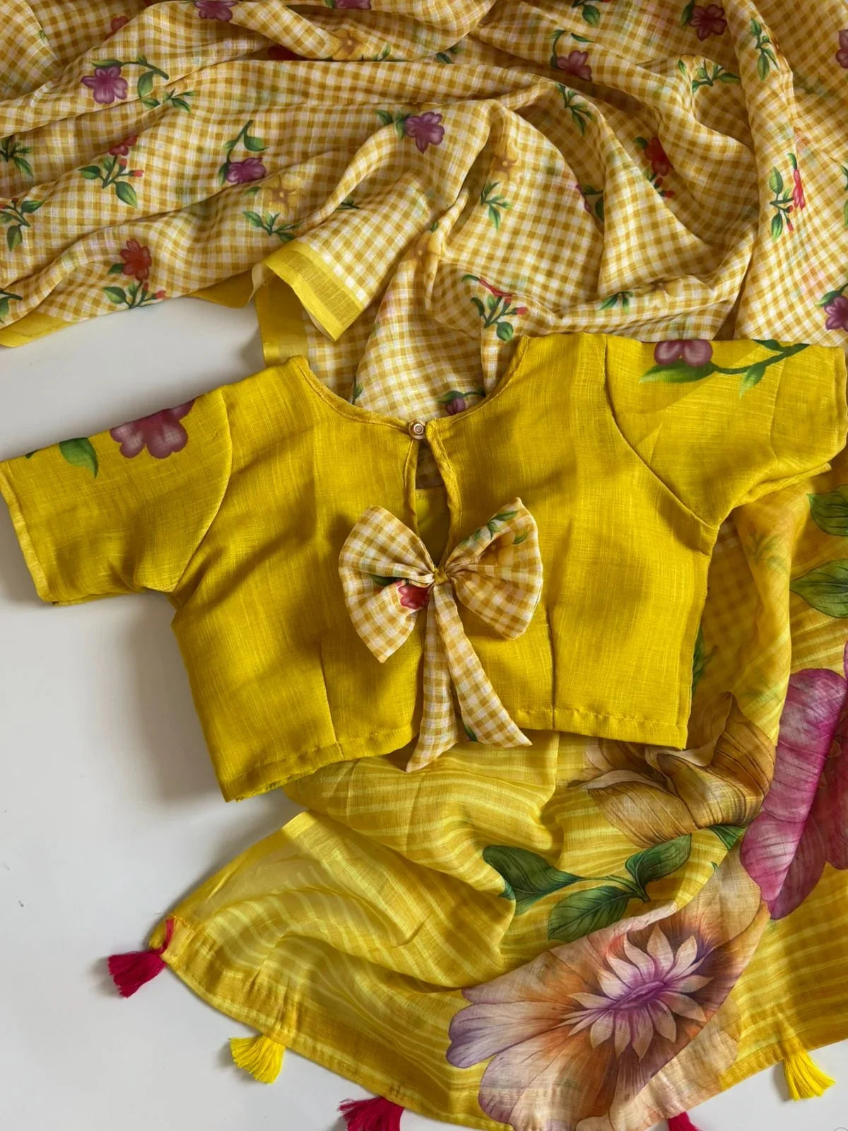 Mal Cotton Saree with Digital Print