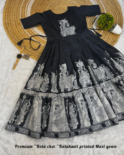 Khalahasti Kalamkari Pure Kota Cotton