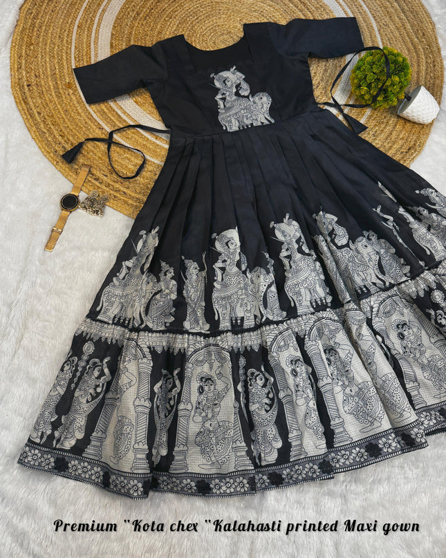 Khalahasti Kalamkari Pure Kota Cotton
