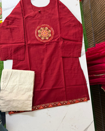 Dhabu cotton 2 piece set