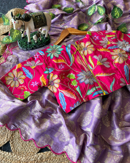 DESINER SAREE WITH STITCHED BLOUSE