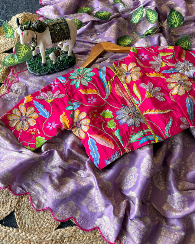 DESINER SAREE WITH STITCHED BLOUSE