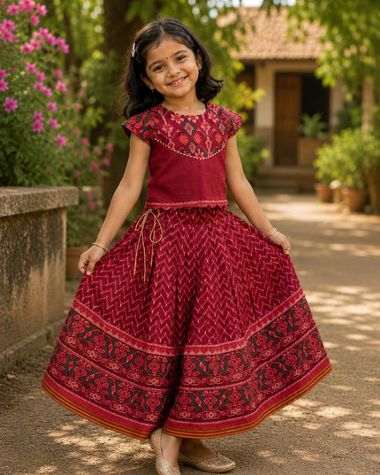 PATALA SILK KIDS LEHENGA