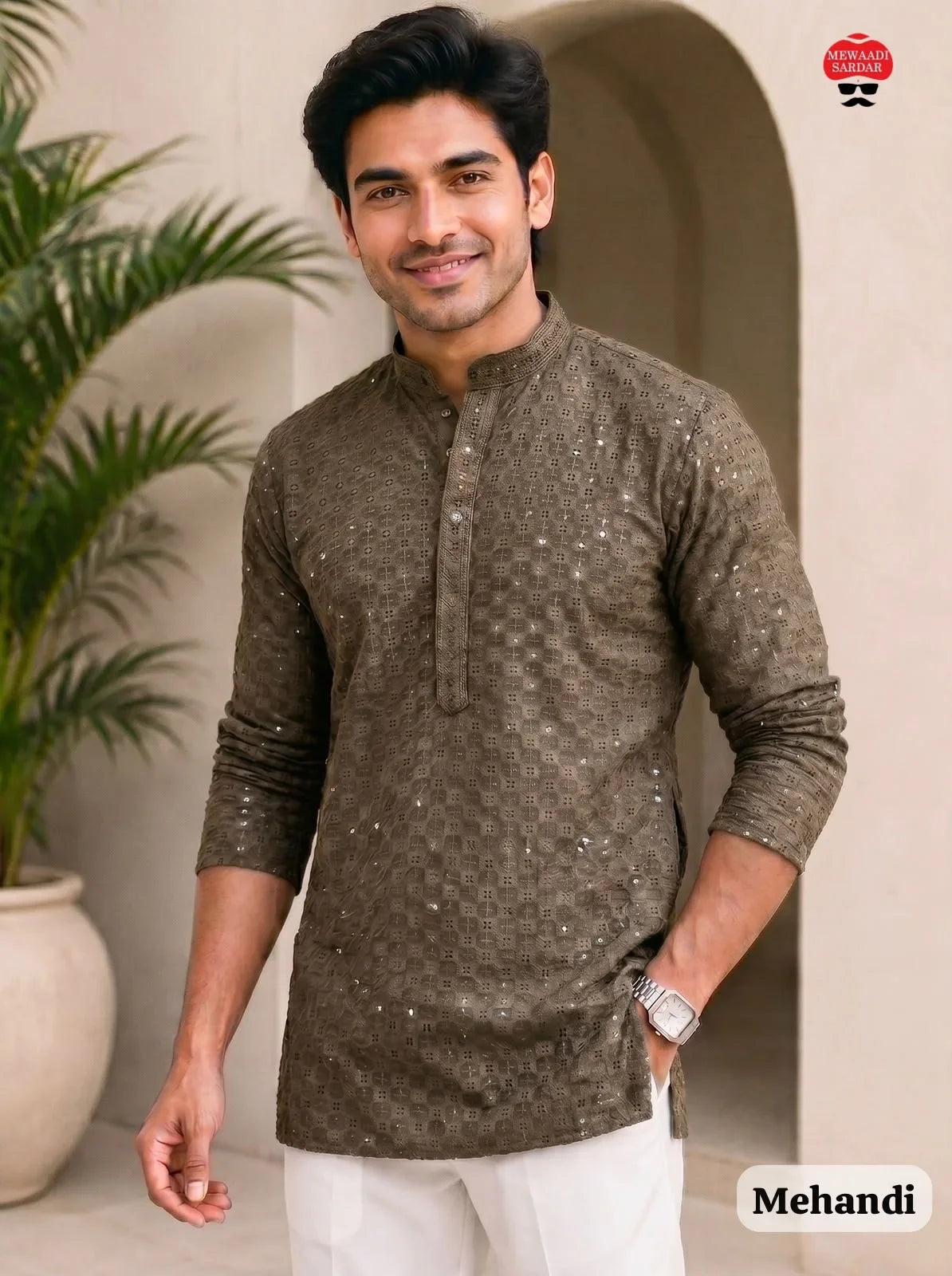 Mens Short Kurta