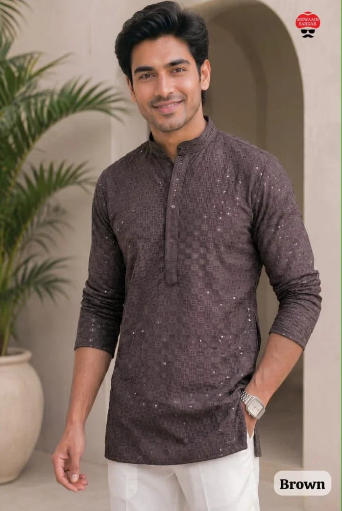 Mens Short Kurta