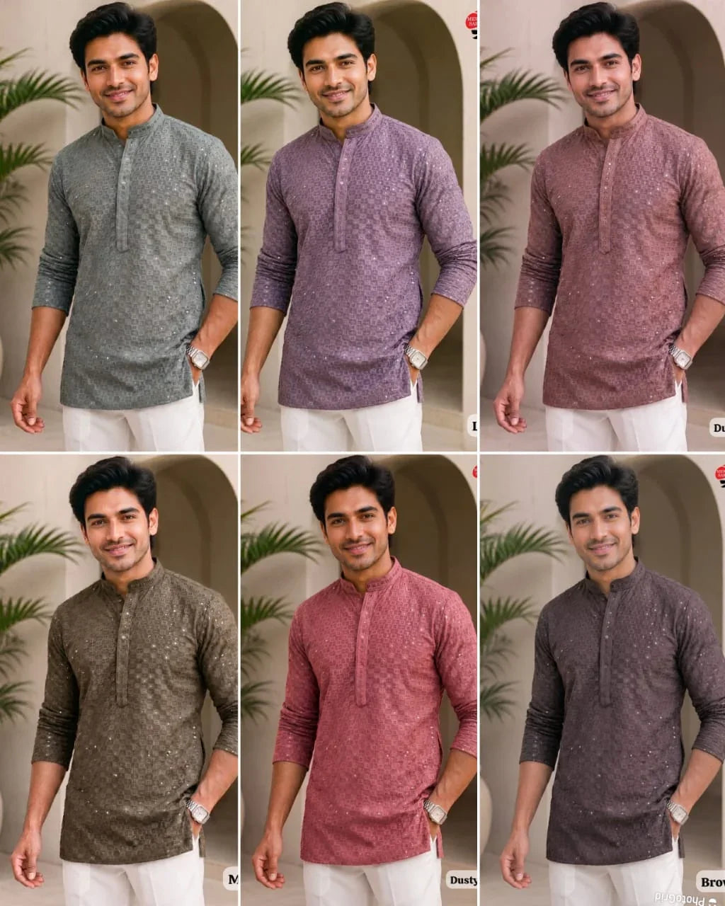 Mens Short Kurta