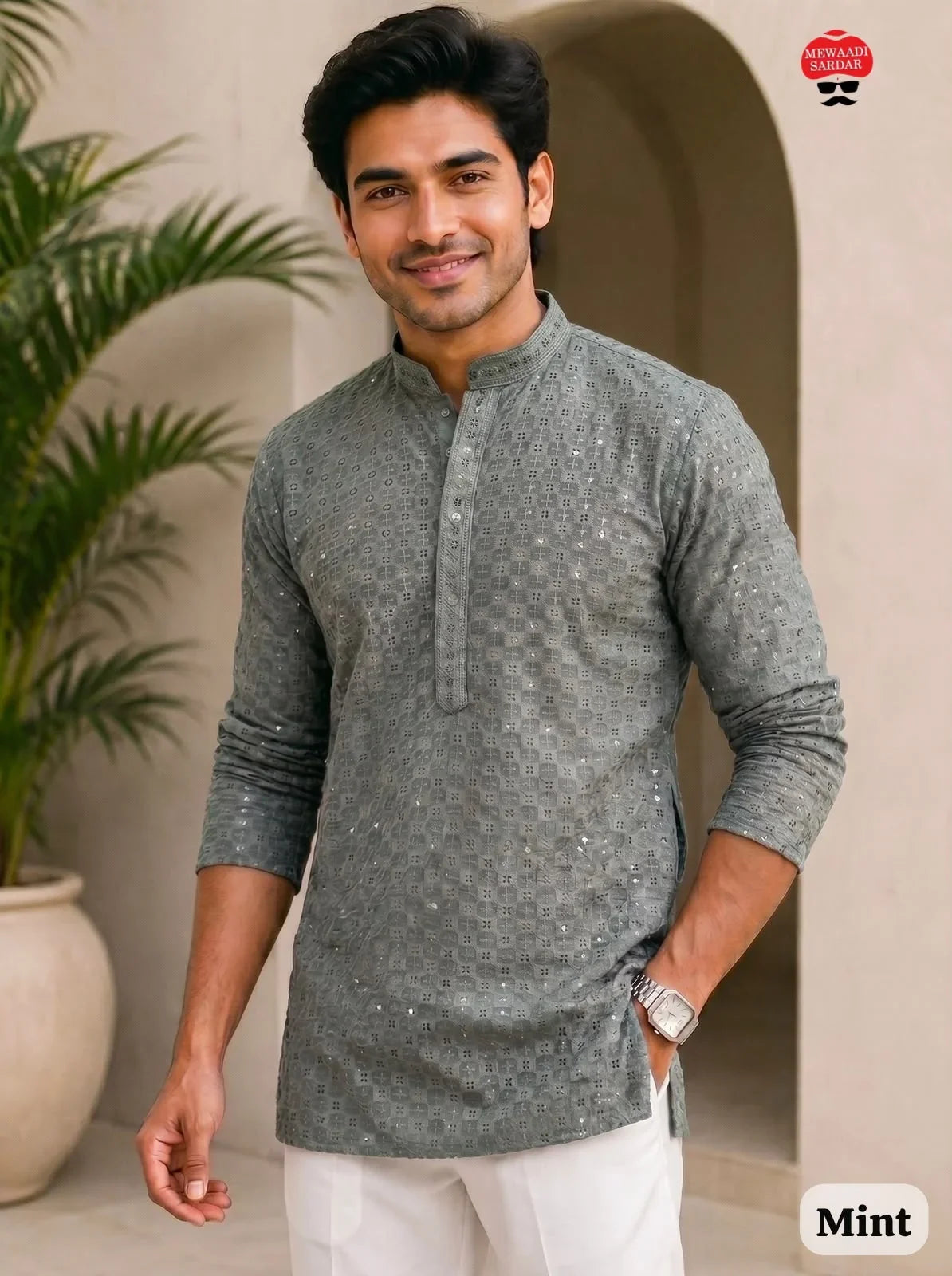 Mens Short Kurta
